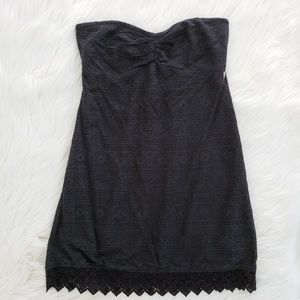 ROXY black Strapless Dress